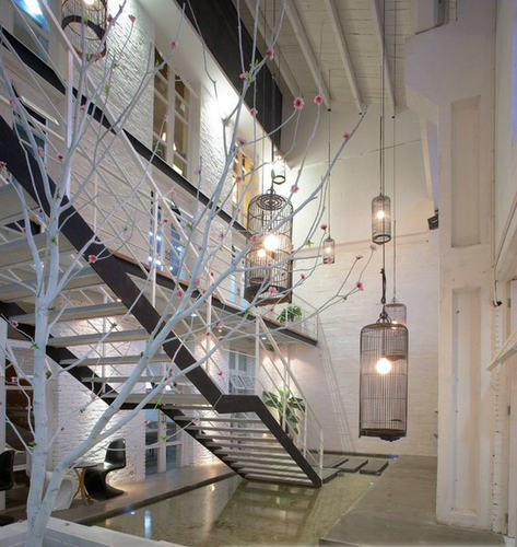 欧式铁艺如意鸟笼灯户外中式灯饰