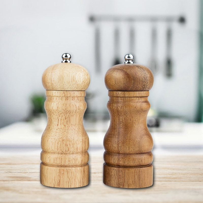 家用旋转调味瓶实木芝麻咖啡碾碎器黑胡椒粉花椒粉手动研磨器木质|msdalam kategori dapur/memasak Appliances, Alat dapur/Penyimpanan dapur, botol penyimpanan/bekas penyimpanan dapur, botol perasa - dari Buy2taobao.com untuk memberikan perkhidmatan ejen Taobao profesional membeli