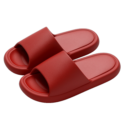 简约情侣EVA家居拖鞋红色凉拖鞋