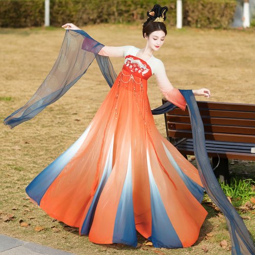 双面燕洵演出服夏辉同款大袖衫