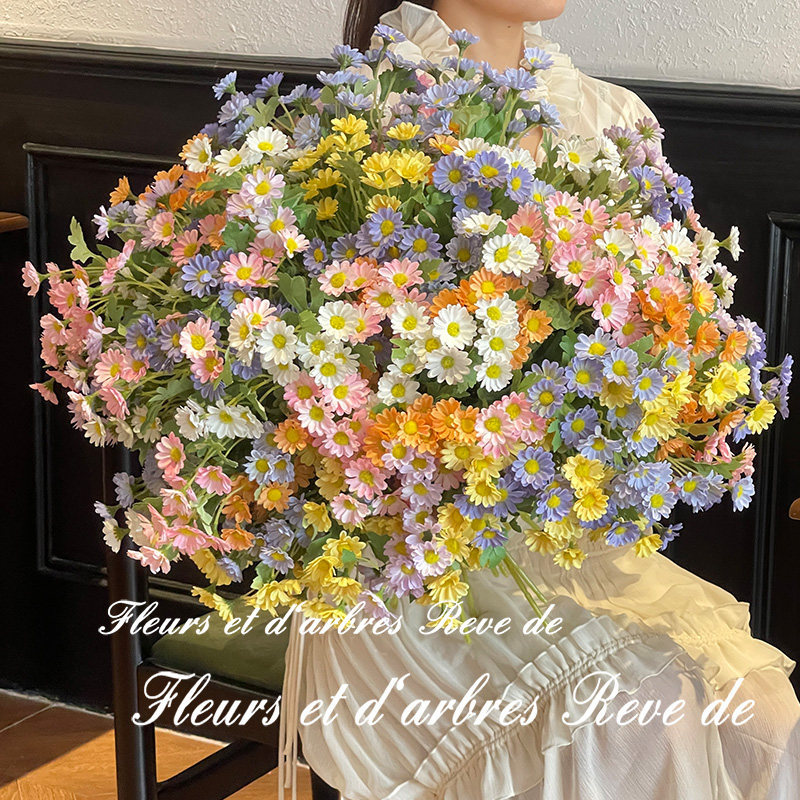 ins冰岛多色小雏菊仿真花