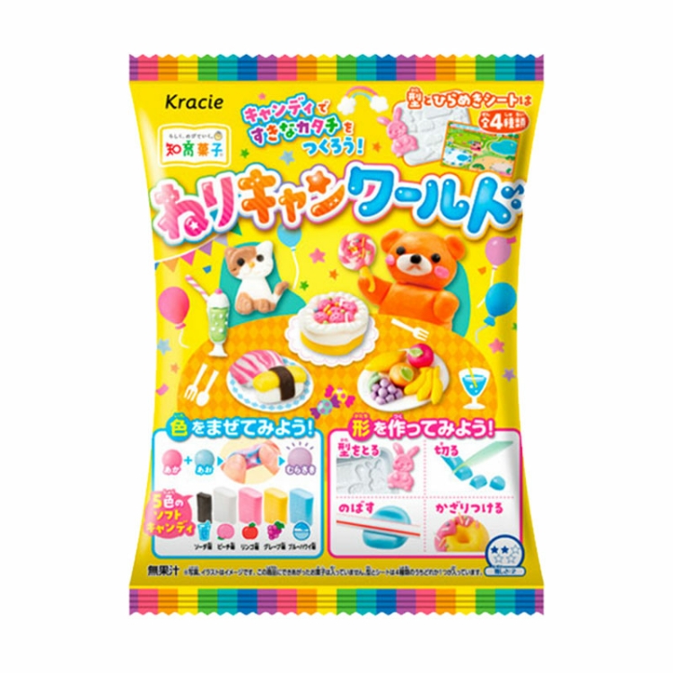 日本食玩 嘉娜宝kracie缤纷乐园diy手工造型可食橡皮糖果时完丸