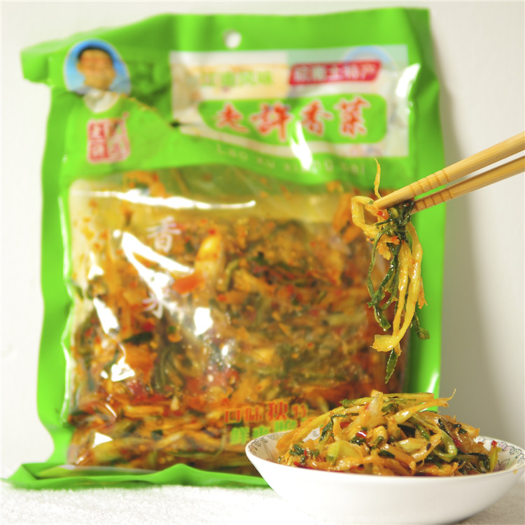 480克袋装荻港老许香菜安徽芜湖繁昌特产香菜香辣青菜袋装皖南辣