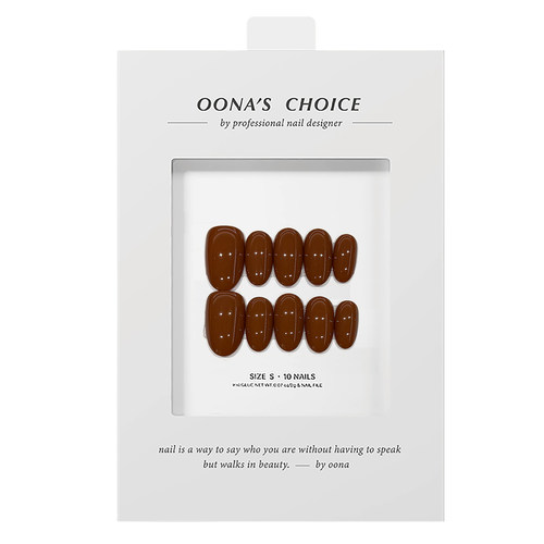 【纯色短杏仁系列】日常简约纯色带建构短甲显白手工单色穿戴甲