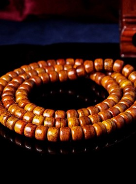 天然西藏牦牛骨手串项链文玩佛珠