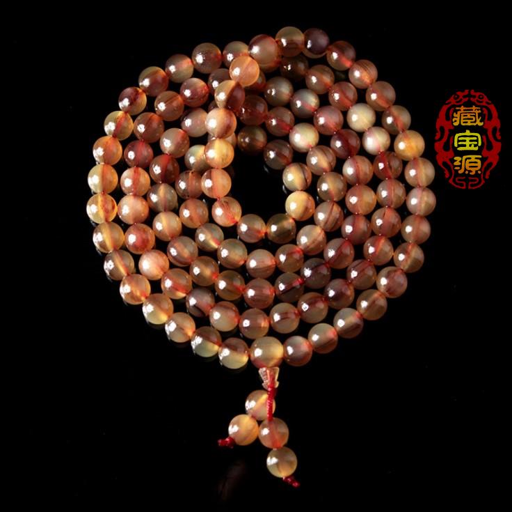 西藏天然通透男女款文玩项链佛珠