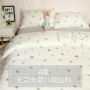 Hai lớp sợi xương rồng màu xanh xám bông một mảnh chăn bông gạc gối vỏ chăn ga trải giường có thể được tùy chỉnh - Quilt Covers 	chăn phao trần bông