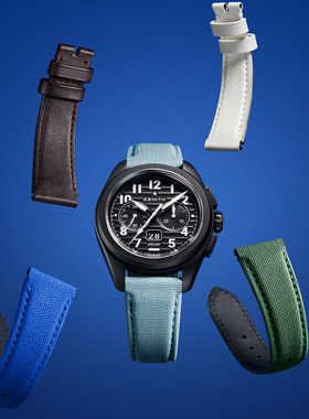 ZENITH真力时PILOT飞行员系列表带瑞士官方橡胶表带男女