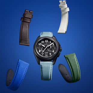 ZENITH真力时PILOT飞行员系列表带瑞士官方橡胶表带男女