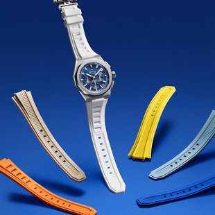 ZENITH真力时DEFY巅峰系列表带瑞士官方橡胶表带男女