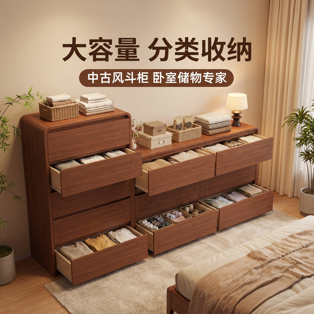 特别好看的卧室客厅抽屉收纳斗柜