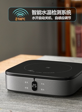 水开自动关机米厨Micur黑晶炉煮茶炉烧水摩卡家用办公养生玻璃壶