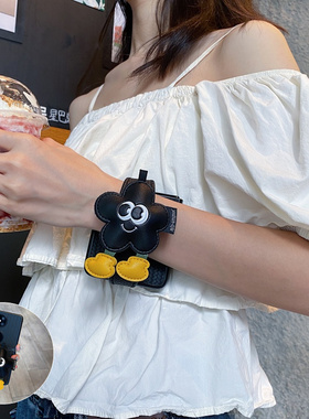 韩风太阳花手腕带适用小米mixflip2手机壳小折叠屏w25三星zflip6防摔5硬壳4摩托罗拉Razr60pro女款50ultra/40