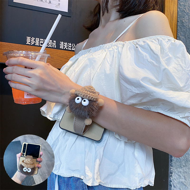 适用华为PuraX手机壳卡通手腕带