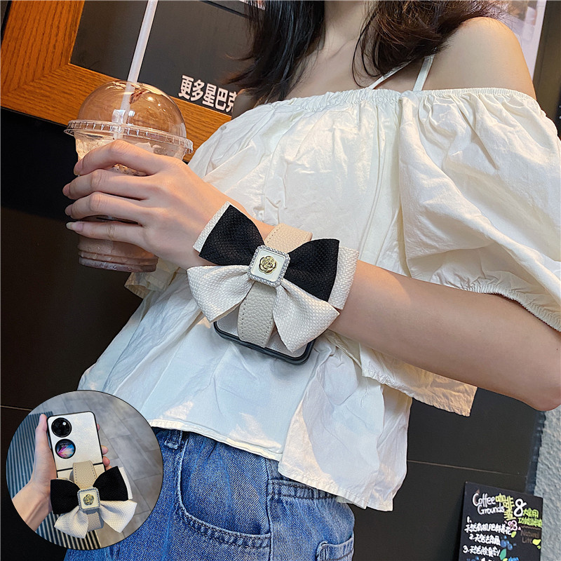 原创高级感适用华为p50pocket2手机壳折叠屏手腕带oppofindn3/n2flip三星zflip5/4/6女款vivox荣耀magicvflip