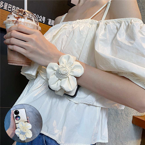 适用华为pocket2手机壳简约腕带