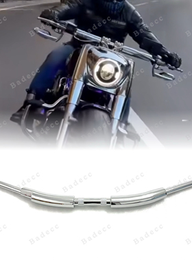 哈雷改装直把肥仔突破者街霸夜路德肥霸X48加粗2英寸平把一字平把