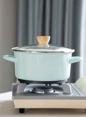 PAGOO【瑕疵】搪瓷锅双耳汤锅家用中药锅明火电磁炉火锅锅煮面锅