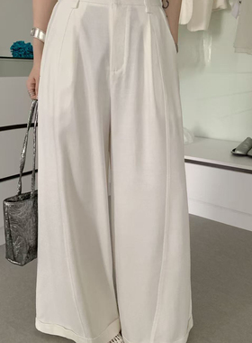 ULOUR/U粒-系大爆款翻边休闲裤慵懒又有格调超级百搭休闲裤95118