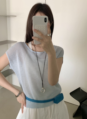 ULOUR/U粒-两件套配吊项链慵懒松弛感满分不挑人套装(配项链)3921