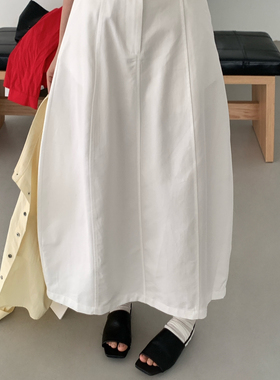 ULOUR/U粒-26年早春显瘦百搭花苞半身裙t75099