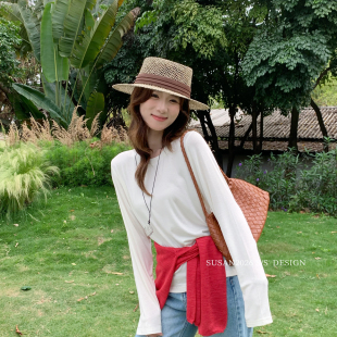 SUSAN T恤MT165 baby肌肤感简约高弹软糯舒适长袖