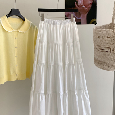 SUSAN-新皎皎月光法式浪漫气质百搭显瘦半身裙(不含上衣)F6325夏