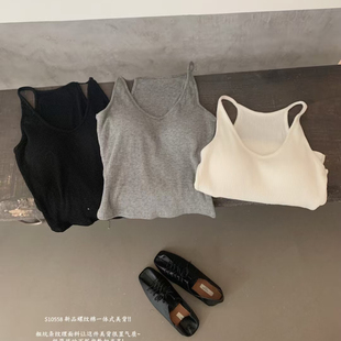 秋上新爆款 LOVELY 美背基础百搭U领背心S10558