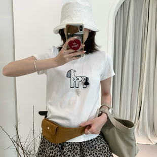 T恤W201 26年夏上新小马刺绣立体小尾巴T短袖 ACME PRETTY
