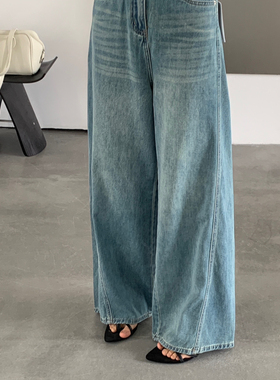 ULOUR/U粒-26年早春韩系百搭牛仔裤890