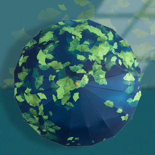 复古简约太阳伞遮阳伞防晒防紫外线女雨伞晴雨两用双层伞lifeland