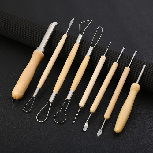 陶泥工具8件套组合雕刻软黏土DIY