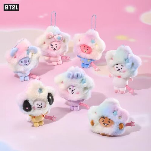 BT21 BEYOND THE JOURNEY 系列毛绒钥匙扣 LINE FRIENDS 连我朋友
