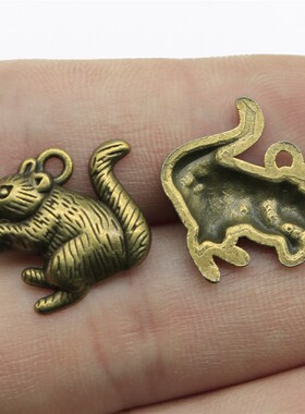 20个/包 18x19mm 古青铜色 DIY配件饰品手作 松鼠吊坠 ABD-C10742