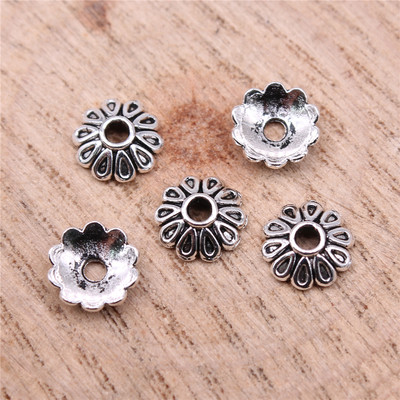 50个/包 8x8x3mm 古银色 花托 B15876