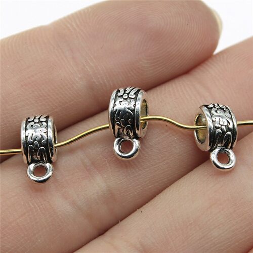 10个/包 11x6x5mm 多色 雕花 三通 挂头 连接件挂头 ABD-C13004