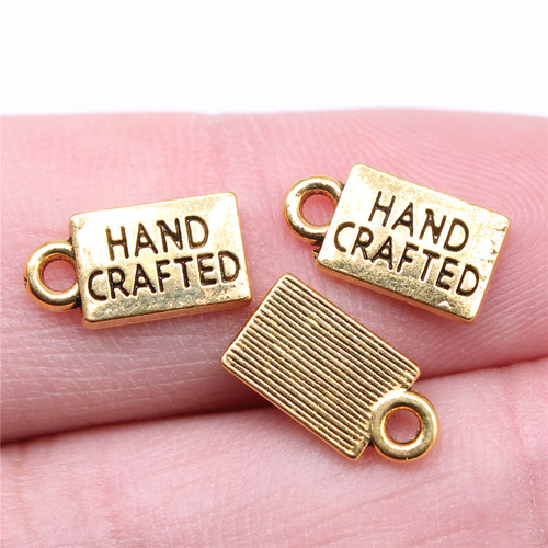 40个/包 12x6mm 多色DIY材料 HAND CRAFTED吊坠 ABD-C14753