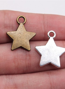 10个/包 20x17mm 多色DIY饰品配件 星星吊坠 ABD-C10881