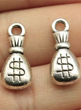 10个/包 20x9x5mm 古银色 DIY饰品配件 钱袋吊坠 ABD-C12170