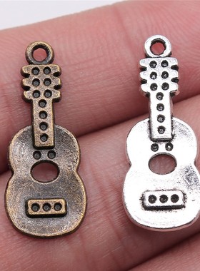 10个/包 26x11mm 多色DIY饰品配件 吉他吊坠 ABD-C10474