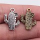 ABD 10个 C11198 多色DIY饰品配件 仙人掌吊坠 包 20x14mm
