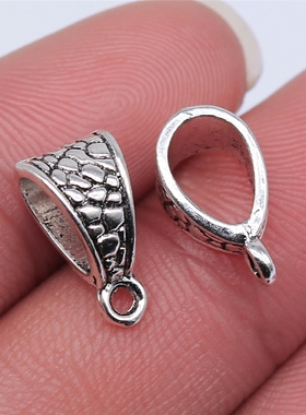 20个/包 14x7mm 多色DIY配件手工 雕花纹挂头 ABD-C14170