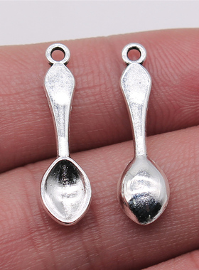 20个/包 7x26mm 多色 DIY饰品配件 小勺子吊坠 ABD-C13686
