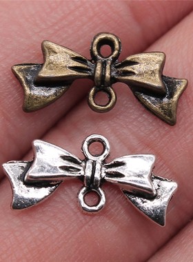 40个/包 20x9mm 多色DIY饰品配件 蝴蝶结连接件 ABD-C10337