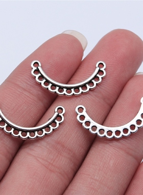 20个/包 23x12mm 古银色 DIY配件手工 耳环连接件 ABD-C14217