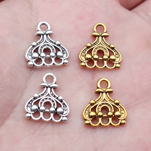 20个/包 14x13mm 多色DIY饰品配件耳环连接件 ABD-C14627