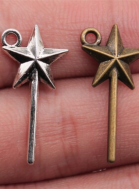 40个/包 25x13mm 多色仙女棒 魔术棒 精灵棒吊坠 ABD-C10676