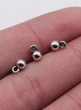 40个/包 4x6mm 多色 DIY饰品配件 圆球小挂坠吊坠 ABD-C13774