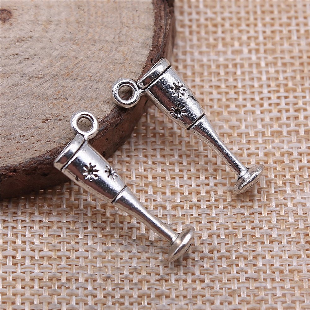 10个/包 26x10mm 古银色 diy饰品配件 酒杯吊坠 b13442