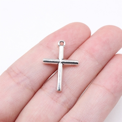 20个/包 23x16mm 古银色锌合金材质 十字架吊坠 ABD-C15856